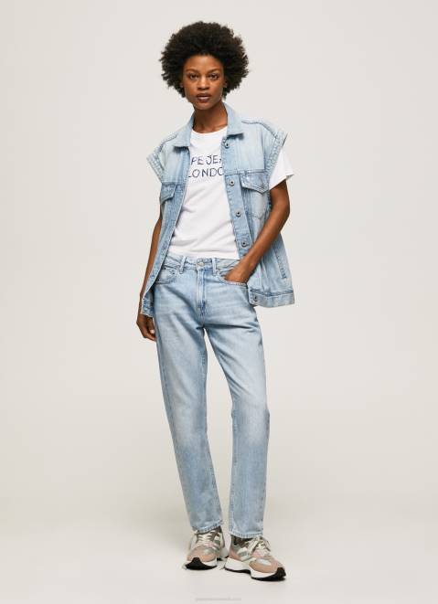 Pepe Jeans Mary High Waisted Regular Fit Jeans Women Denim Z22X19