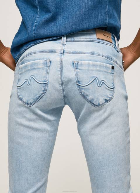 Pepe Jeans New Brooke Midrise Regular Fit Jeans Women Denim Z22X10