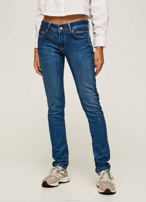 Pepe Jeans New Brooke Midrise Regular Fit Jeans Women Denim Z22X11