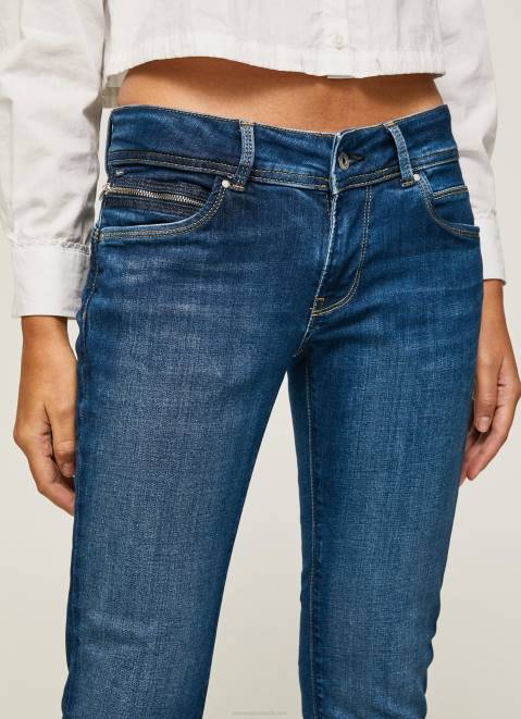Pepe Jeans New Brooke Midrise Regular Fit Jeans Women Denim Z22X11