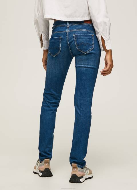 Pepe Jeans New Brooke Midrise Regular Fit Jeans Women Denim Z22X11