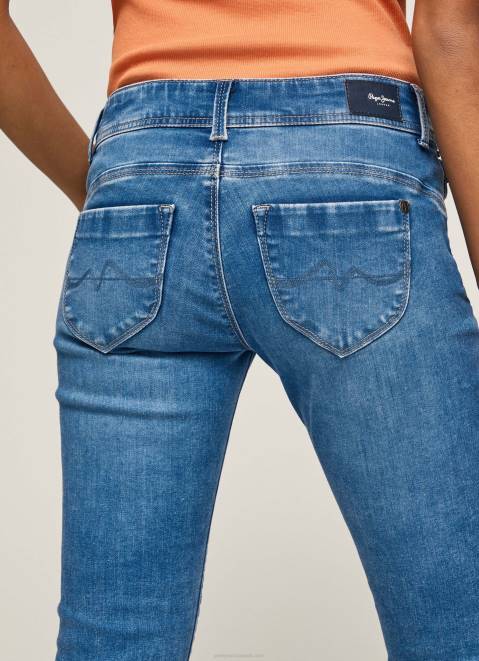 Pepe Jeans New Brooke Midrise Regular Fit Jeans Women Denim Z22X27