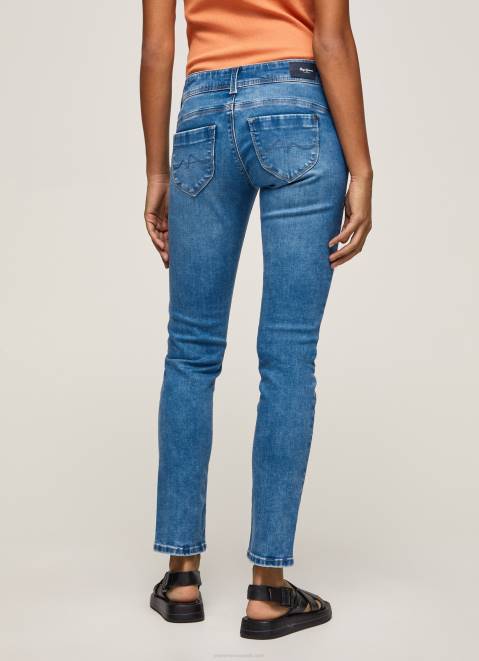 Pepe Jeans New Brooke Midrise Regular Fit Jeans Women Denim Z22X27