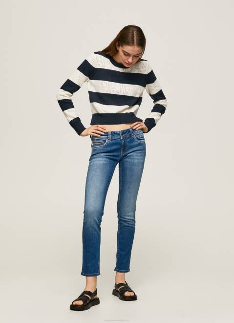 Pepe Jeans New Brooke Midrise Regular Fit Jeans Women Denim Z22X8