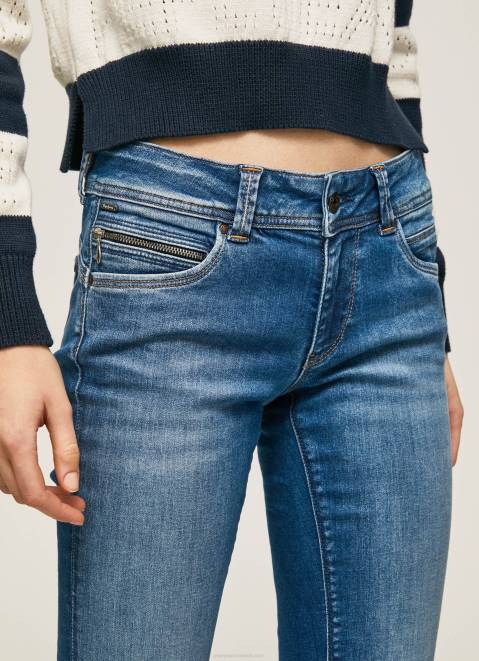 Pepe Jeans New Brooke Midrise Regular Fit Jeans Women Denim Z22X8