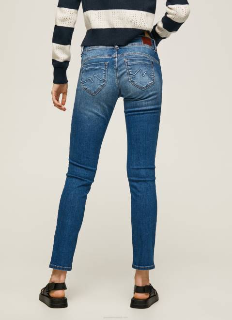 Pepe Jeans New Brooke Midrise Regular Fit Jeans Women Denim Z22X8