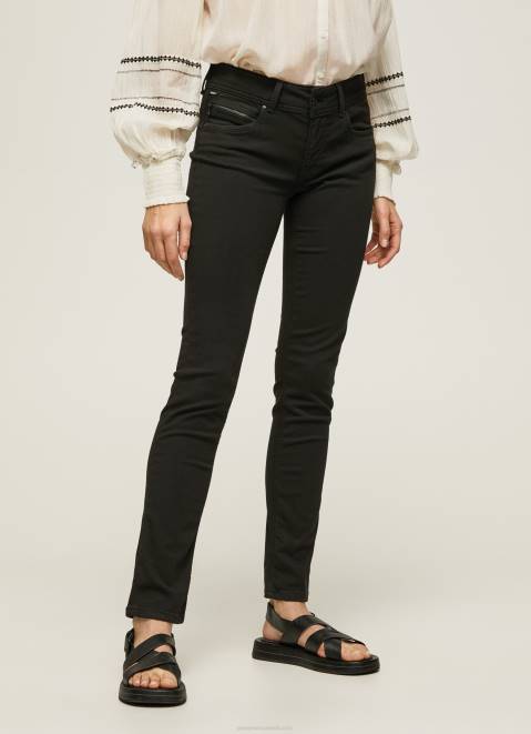 Pepe Jeans New Brooke Regular Fit Mid Waist Jeans Women Denim Z22X7