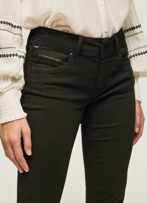 Pepe Jeans New Brooke Regular Fit Mid Waist Jeans Women Denim Z22X7