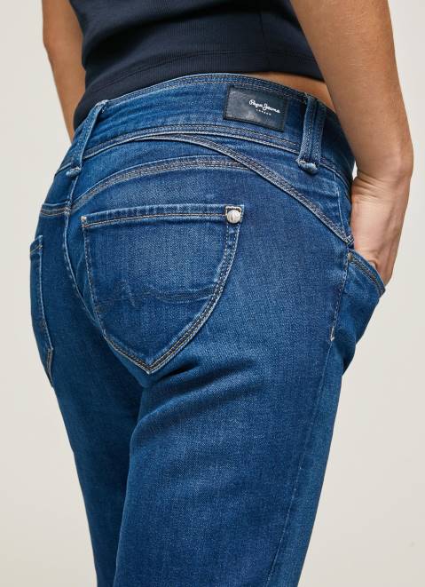 Pepe Jeans New Gen Midrise Regular Fit Jeans Women Denim Z22X12