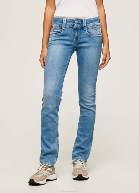 Pepe Jeans New Gen Midrise Regular Fit Jeans Women Denim Z22X13