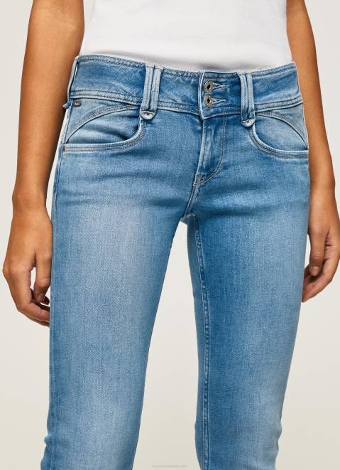 Pepe Jeans New Gen Midrise Regular Fit Jeans Women Denim Z22X13