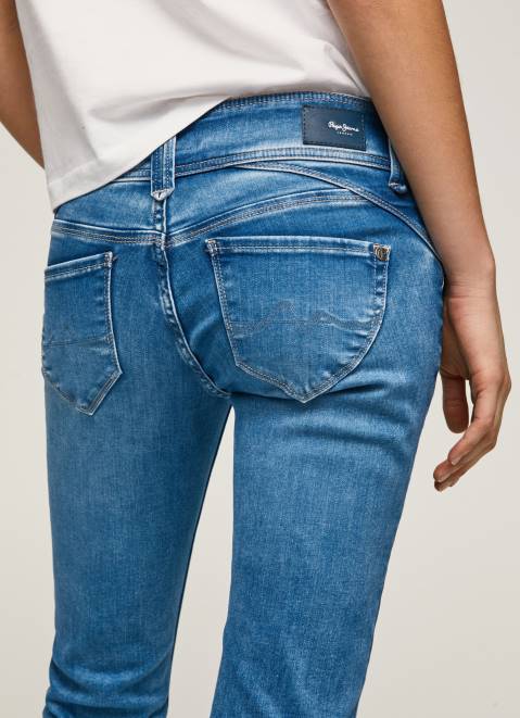 Pepe Jeans New Gen Midrise Regular Fit Jeans Women Denim Z22X14