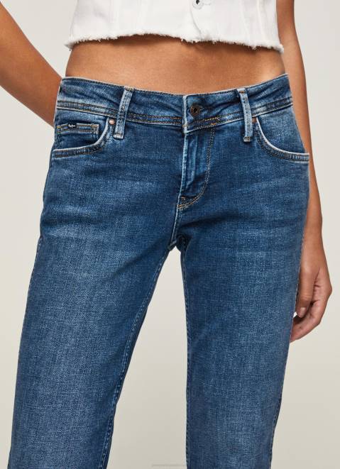 Pepe Jeans New Pimlico Regular Fit Mid Waist Jeans Women Denim Z22X36