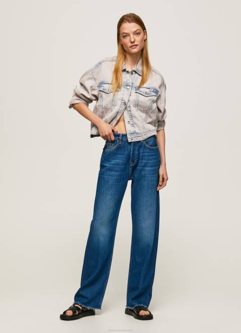 Pepe Jeans Robyn Regular Fit High Waisted Jeans Women Denim Z22X1