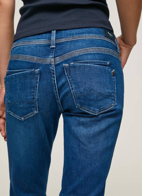 Pepe Jeans Saturn Midrise Regular Fit Jeans Women Denim Z22X21