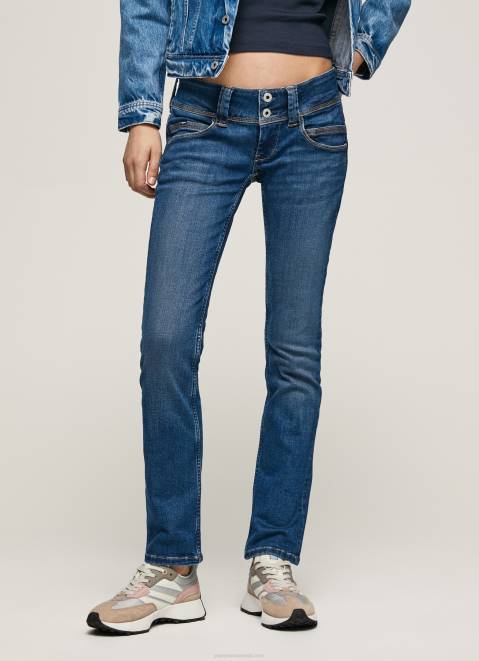 Pepe Jeans Venus Straight Fit Low Waist Jeans Women Denim Z22X5