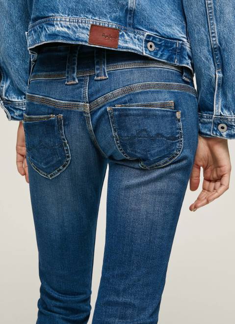Pepe Jeans Venus Straight Fit Low Waist Jeans Women Denim Z22X5
