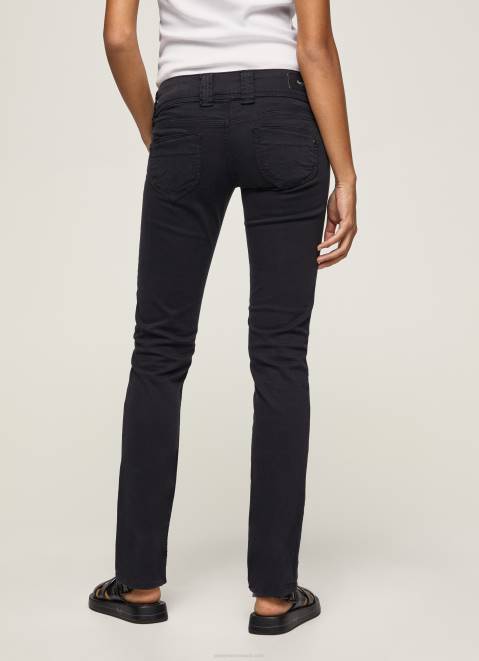 Pepe Jeans Venus Venus Straight Fit Low Waist Jeans Women Black Z22X298