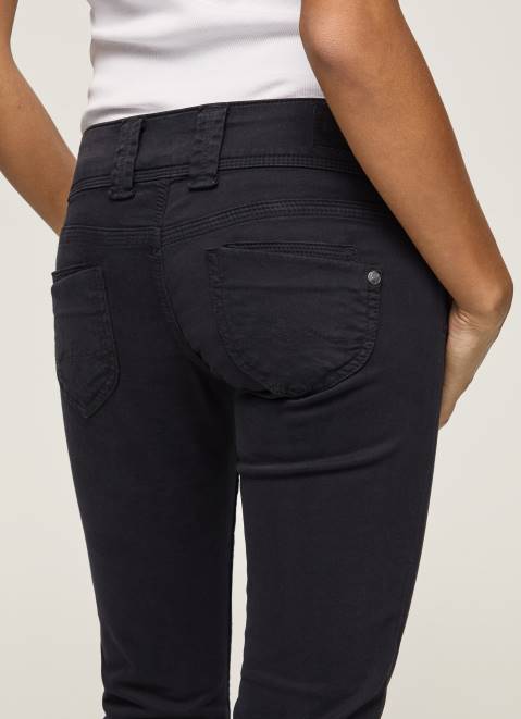 Pepe Jeans Venus Venus Straight Fit Low Waist Jeans Women Black Z22X298